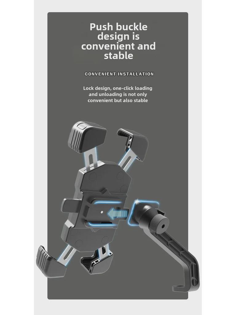 Upgraded Stainless Steel Phone Holder for Bikes & Motorcycles