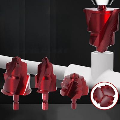 New Spiral PPR Lifting Drill Bit Hex Shank 15-31mm Water Pipe Expansion Drill Bit Wear Resistance High-Speed Steel Hole Opener