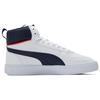Puma Caven Mid Leather High-Top Sneakers Unisex Sneakers White Blue 385843-03