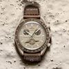Swatch x Omega Bioceramic Moon Mission To Saturn Men Watches Grey SO33T100