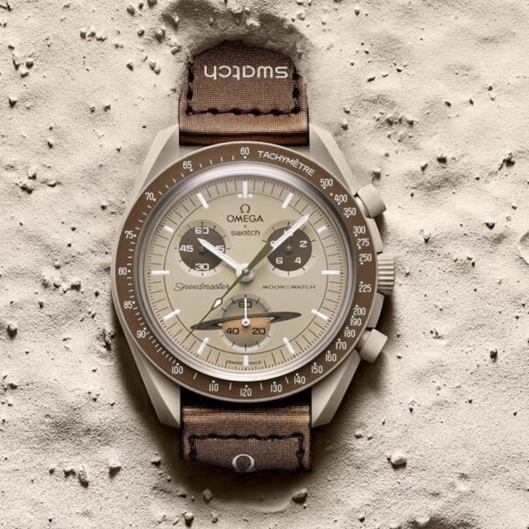 Swatch x Omega Bioceramic Moon Mission To Saturn Men Watches Grey SO33T100