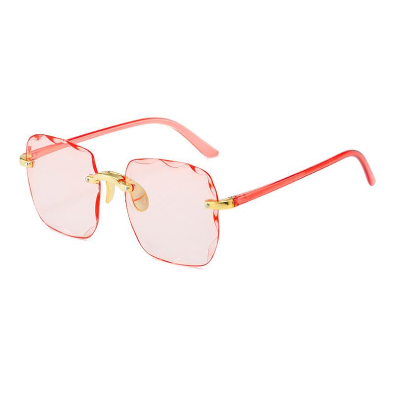 New Rimless Women Sunglasses Fashion Gradient Lenses Vintage Alloy Legs Classic Designer Shades UV400 Protection