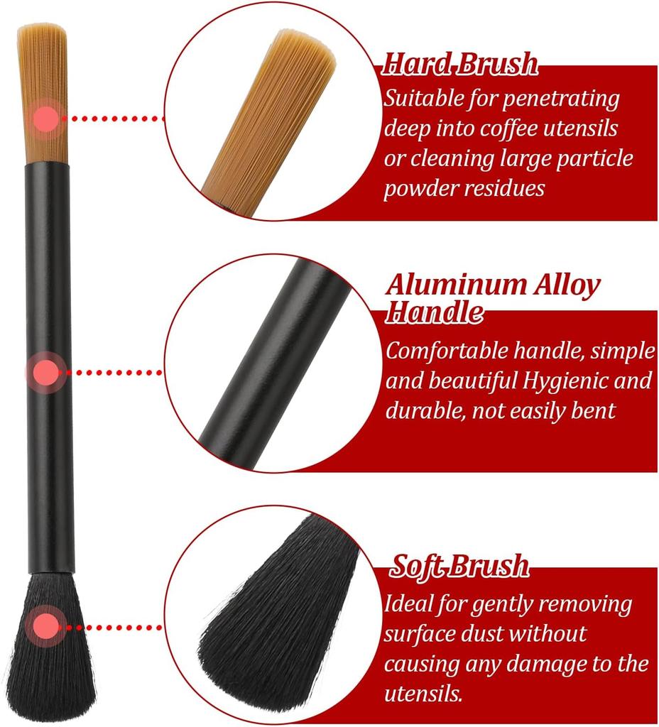 Mlýnek na kávu, Čisticí kartáč na kávovar, Profesionální kartáč na mletí kávy pro nástroje na zrnkovou kávu, Barista, Domácí kuchyně