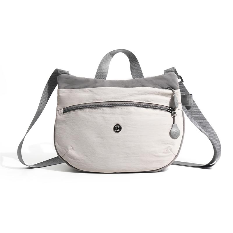 

Сумка через плечо Легкая Большая Вместимость Нейлоновая Сумка Crossbody серый