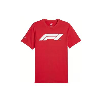 Logo Round Neck Pullover Sports Short Sleeve T-Shirt Men Tops Red 625851-03