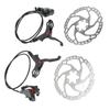 WAKE Front and Back Disk Brake Kit Aluminum Alloy Calipers Stainless Steel 160mm Rotors with Cable Brake Lever for Road