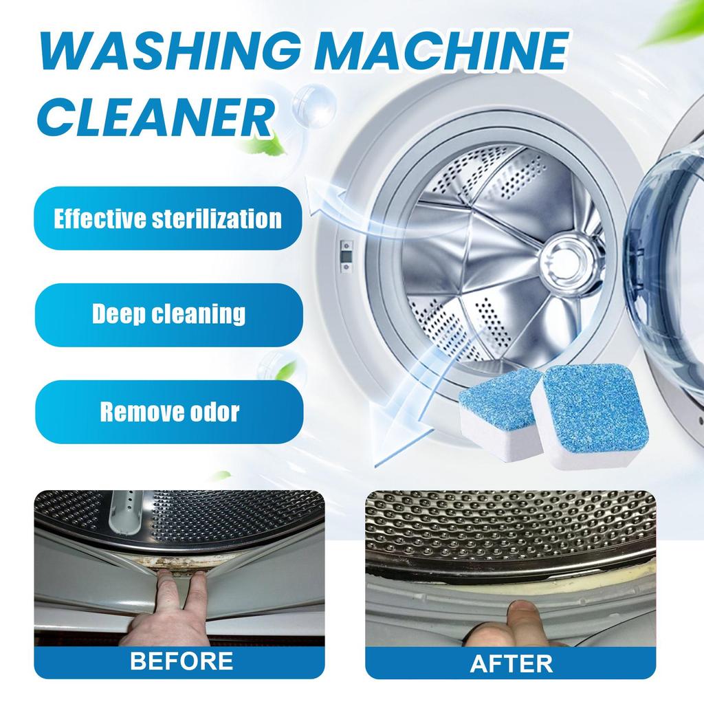 Jaysuing Washing Machine Cleaning Tablets Drum Type Boiler Household Washing Machine Tank Cleaning Cleaning Odor and Dirt