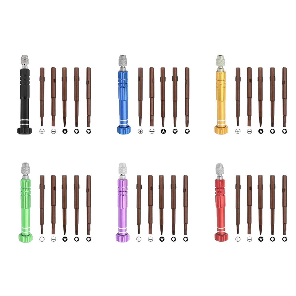 Precision Screwdriver Tool Kit 5 In 1 Mini Set for Electronics, Watches, Glasses, Laptops and Jewelry Repair