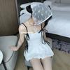 TAKU | Korean Less Conservative Ins Skirt One-piece Swimsuit Vacation Hot Spring Slim Small Fragrant Wind Small Breast Cover Meat