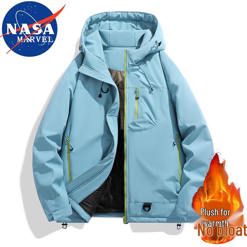 NASA MARVEL Men's Hooded Warm Puffer Jacket