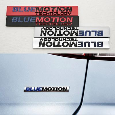 3D Metal Car Logo Bluemotion Emblem Car Rear Trunk Badge Fender Side Sticker Auto for VW Accessories NG5
