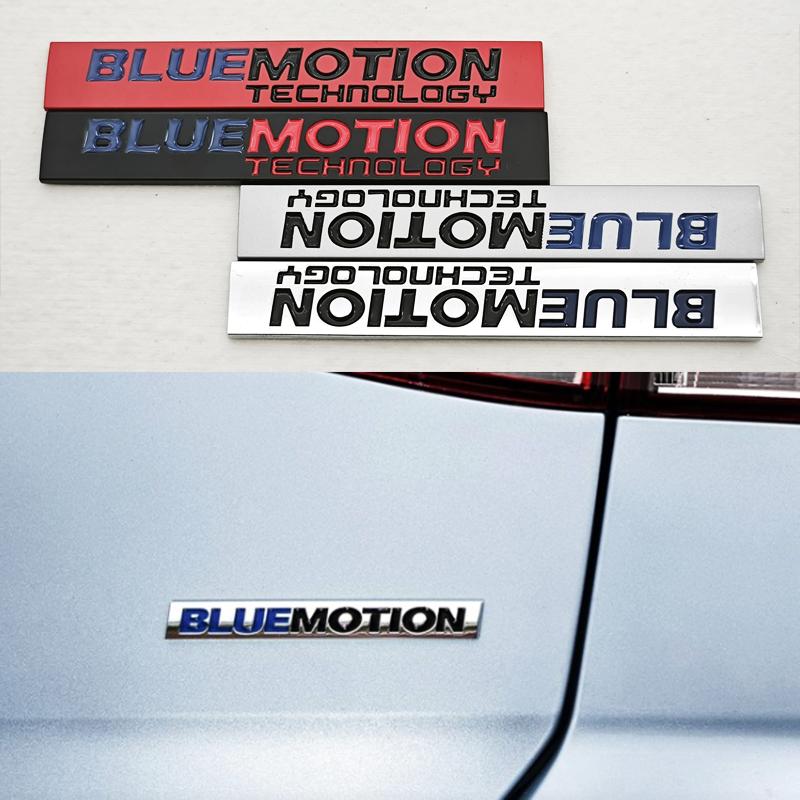 3D Metal Car Logo Bluemotion Emblem Car Rear Trunk Badge Fender Side Sticker Auto for VW Accessories NG5