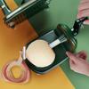 1 pz Sbucciafrutta a manovella - Sbucciamela rotante automatico, Utensile da cucina in plastica resistente con accenti verdi e gialli per sbucciare le mele facilmente