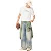 Li Ning Sports Lifestyle Series Casual Simple Letter Round Neck Pullover Loose Short Sleeve T-Shirt Men T-Shirt Off-White AHSV747-1