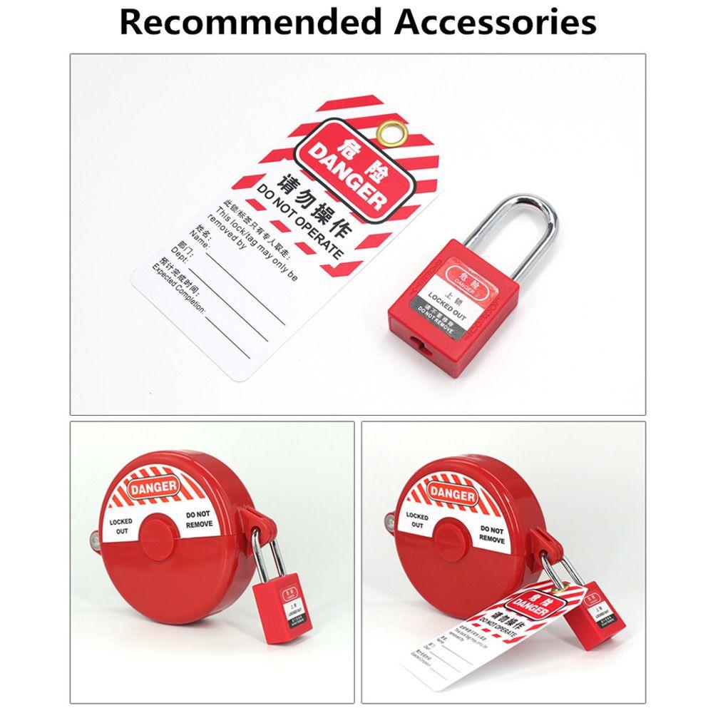 Safety Locks Valve Tank Gas Lockout Bottle Ball Rotating Master Lock Valve Locking Disc 1-2.5 Inch