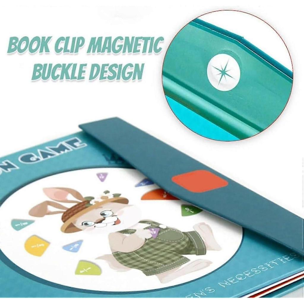 Children Magnetic Fraction Learning Mathematics Toys Wooden Fraction Book Set Teaching Aids Arithmetic Learning Educational Toys -GLS