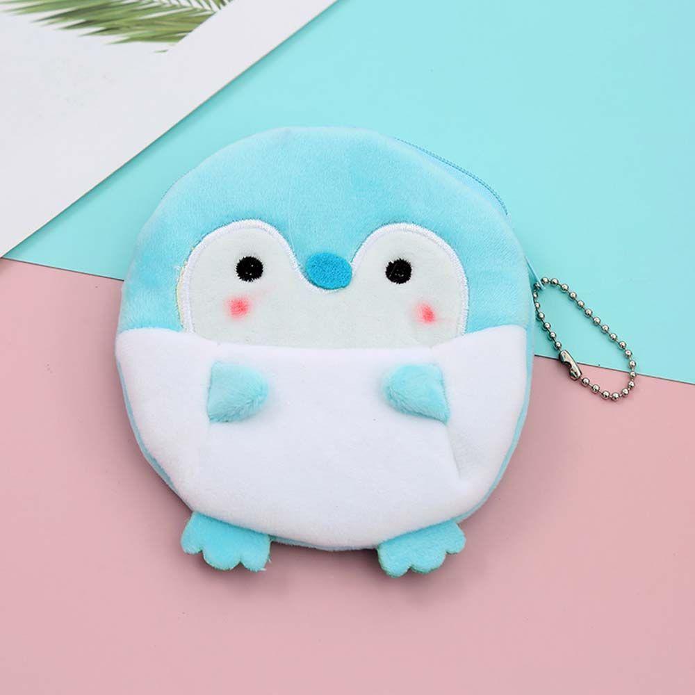 Casual Ladies Gift Key bag With keychain Penguin Mini Wallet Coin bag Earphone Bag Coin purse