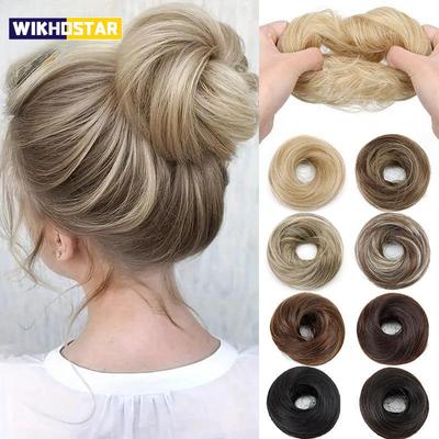 Chignon Finti Disordinati a Ciambella, Acconciatura Chignon con Elastico, Estensioni per Capelli per Donne, Accessori Capelli Pigri Quotidiani