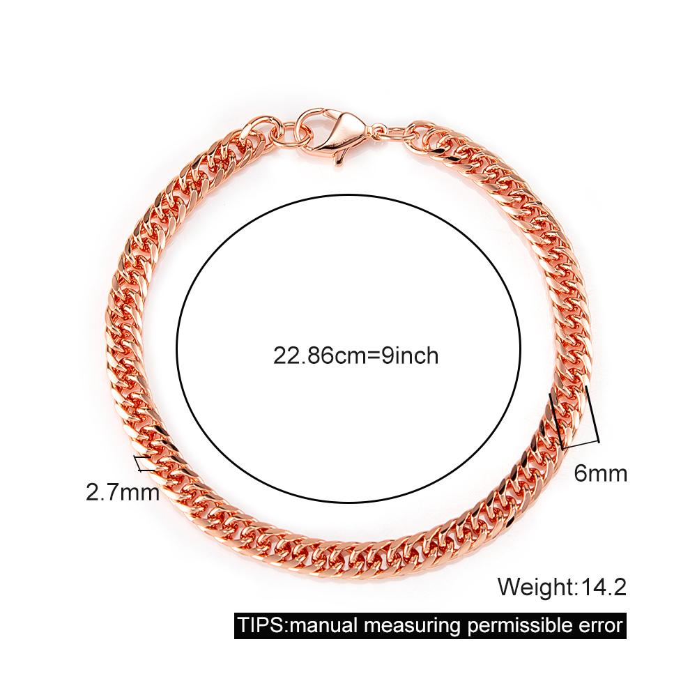 Reine Kupferarmbänder für Männer Frauen Verstellbare Cuban Link Kettenglied Hummerverschluss 6mm Breit Kratzfest Männlich 7-10.5 Zoll Schmuck