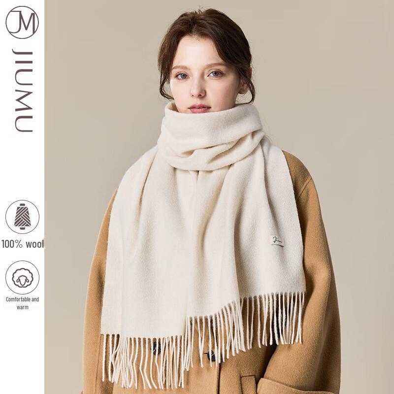 JIUMU Women's Lambswool Scarf Shawl