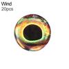 MUQZI Sports Accessory 20 Pcs 7-15mm 4D Fly Fishing Lure Eyes Tying Jig Tackle Crafts Dolls Waterproof