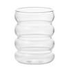 350ml Four Circle Glass Cup Transparent Heat-resistant Coffee Cup Leisure Household Brekfase Juice Milk Water Cups Beer Glass