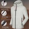 Men's Windproof Waterproof Jacket with Velvet Hood - Trendy Thick Soft Shell for Fall & Winter
