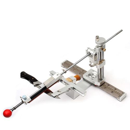 FTtool Sharpener, Fixed Angle, 0.1mm Precision, Frame Sharpening, Sharpening Guide, 360 Rotation, Sharpening Stone Included, Silver, HRGJ94