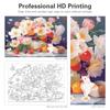 Frame Flowers Paint By Numbers For Adults Handpainted Diy Numbers Painting Canvas Drawing Gift Home Art 40x50cm