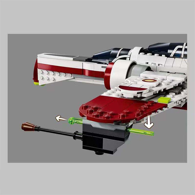 MOC-75402 Compatible Assemble Puzzle Model Bricks ARC-170 Space Fighter Action Figures Building Blocks Toys Kids Christmas Gifts