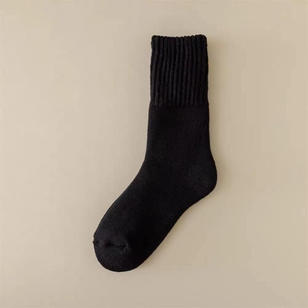 Cashmere Socks for Men in Autumn and Winter, Thickened and Padded for Warmth, Mid-calf Super Thick Sleeping Floor Socks, Winter Long Calf Wool Socks