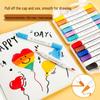 Dreieckiger Doppelspitz-Marker-Stifte-Set - 60 nicht durchblutende, stapelbare Farben für Kunst von Schülern und Kindern.