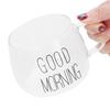 Coffee Cup Transparent Borosilicate Glass Mug with Handle for Milk Tea Cocktail Beverage