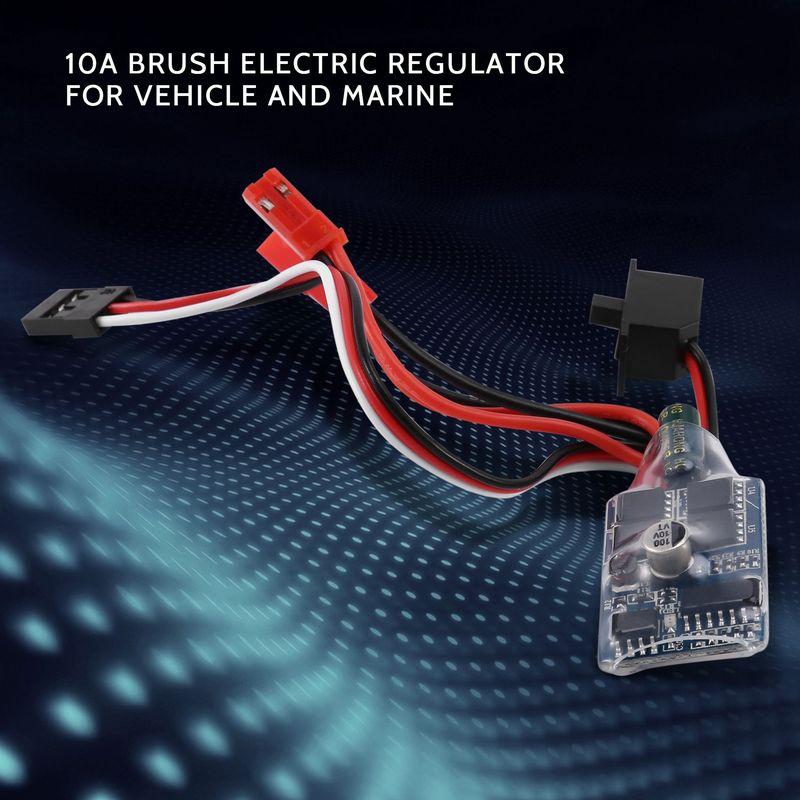 AA92-Rc ESC 10A Brushed Motor Speed Controller For 1/16 18 Rc Car Boat Tank