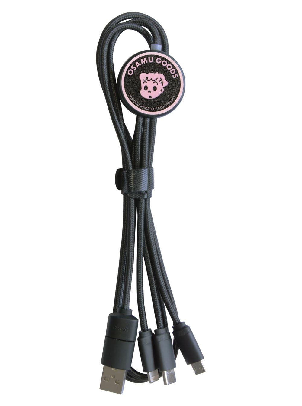 

Grand Sanc Osamu Товари 3-в-1 Багатофункціональний Кабель для Зарядки [Jill] Сумісний з Lightning Micro-USB Type-C Флеш iPhone Android Кабель з Персонажем