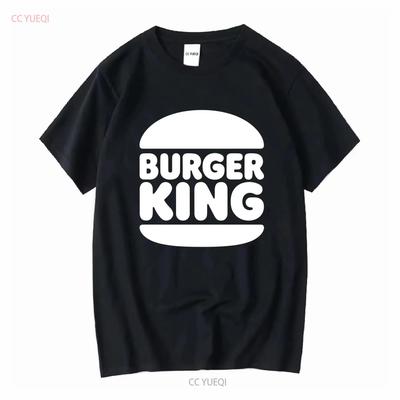 Νέο T-Shirt Λογότυπο Burger King Ανδρικό Μαύρο Μέγεθος ΗΠΑ S έως 5XL μακριά ή κοντά μανίκια vintage Πλυμένο Κομψό Ελαφρώς homme Casual