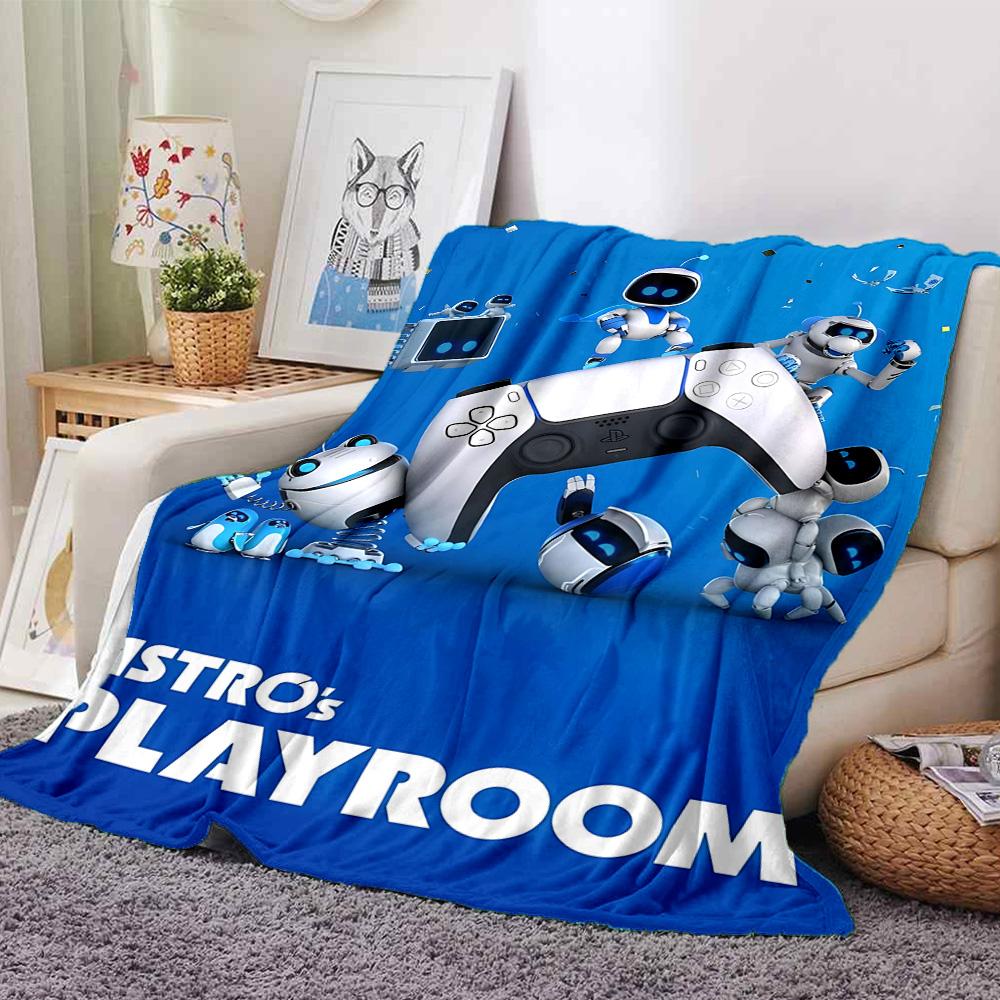 1pz Coperta in Flanella Astro Bot Adventure per Super Morbida Carina Comfort per Viaggio Biancheria da Letto Divano Divano Coperta Y7234