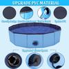 Taeku Dog Foldable and Portable PVC Bathtub for Small and Medium Indoor and Outdoor Use Pool, Kids, Babies, Dogs, (8030cm, Blue)