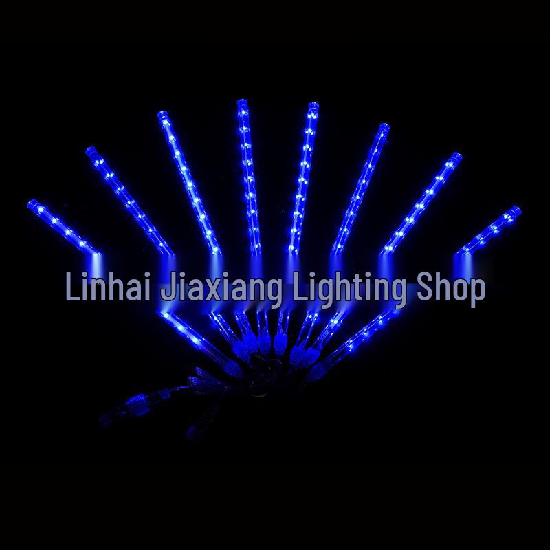 Solar LED Meteor Shower Lights for Outdoor Christmas and Festival Decorations, Hanging Tree String Lights