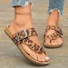 Summer Fashionable Versatile Shoes Peep Toe Sandals Leopard Platform Sandals Ladies Thick Sole Casual Comfortable Flip-flop