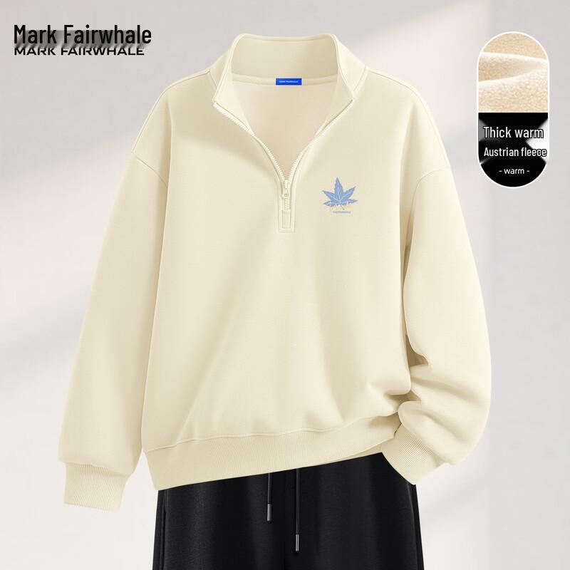 Mark Fairwhale Men's Half-Zip Fleece-Lined Sweatshirt