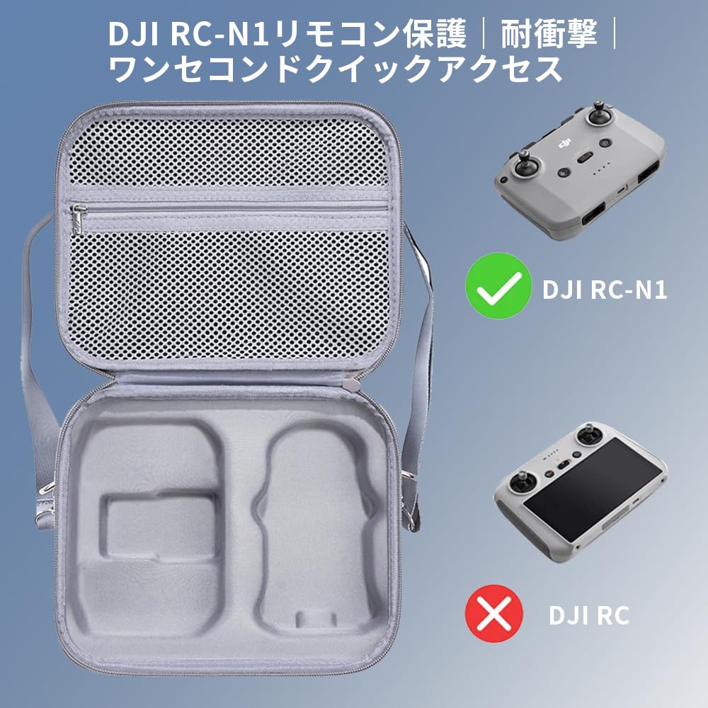 DJI Mini 3Mini 3 Pro Case, Holds DJI Mini 3, DJI RC-N1 Remote, Two-Way Charging Manager, Propellers, Data Cables, Adapter Cables, and Other