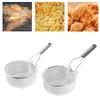 Deep Fryer Basket Stainless Steel Frying Basket With Anti Slip Handle Cooking Tool For Home Kitchen Restaurant Barbecue Bbq