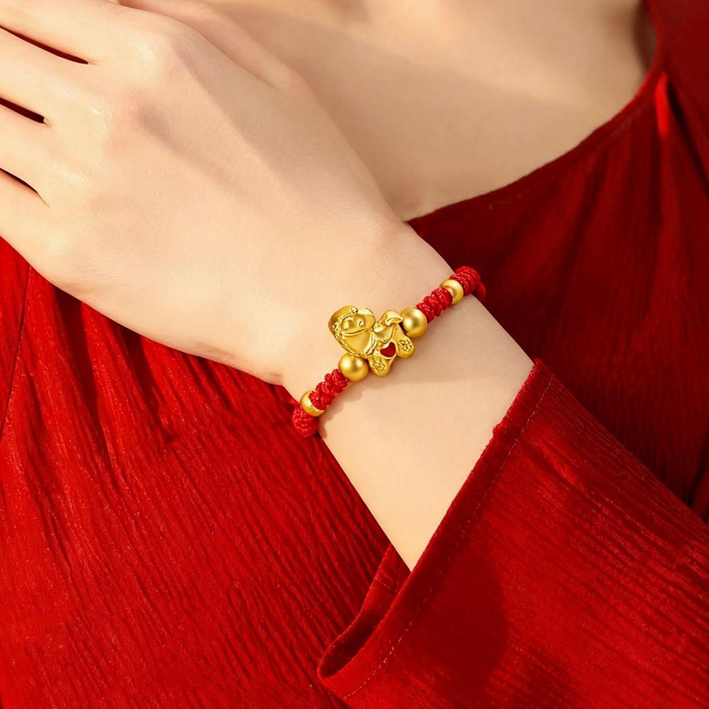 2026 Year of the Horse Red String Bracelet, Handmade Ethnic Style Hand Rope, New Year Charm for Good Fortune.