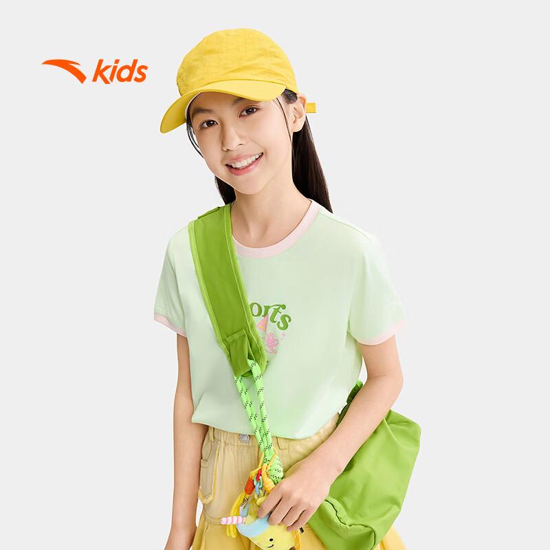 

Anta Kids Girls 2026 Summer Outdoor Camping Knit T-Shirt A62626101 150