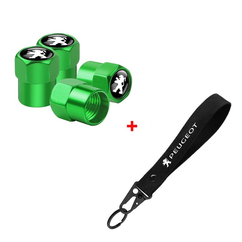 2026 Heißer Autoaufkleber für Peugeot 207 3008 206 208 308 307 407 508 2008 5008 Aluminium Metall Auto Reifenventilkappe Auto Emblem Nylon