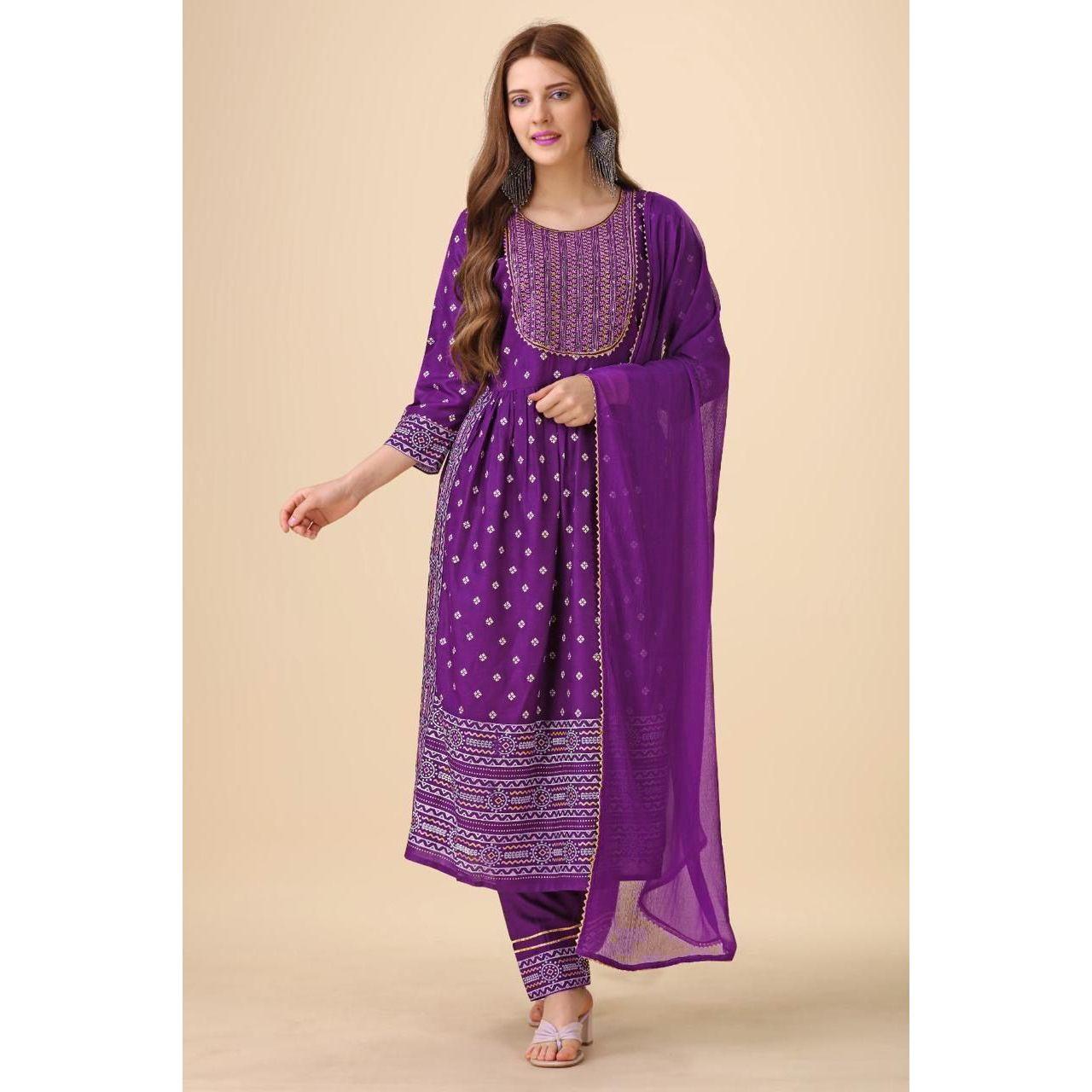 

Красивая вискозная ткань Nayra Cut Kurti с набором Duppta