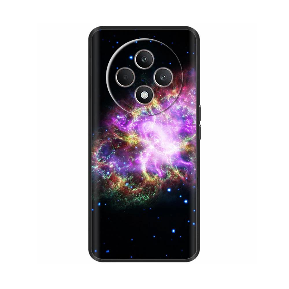 Für Oppo Reno12 F Hülle CPH2687 Cover Niedliches Liebesherz Weiche Schwarze Silikon Schutzhüllen für Reno 12F Reno12F 5G 2024 Fundas