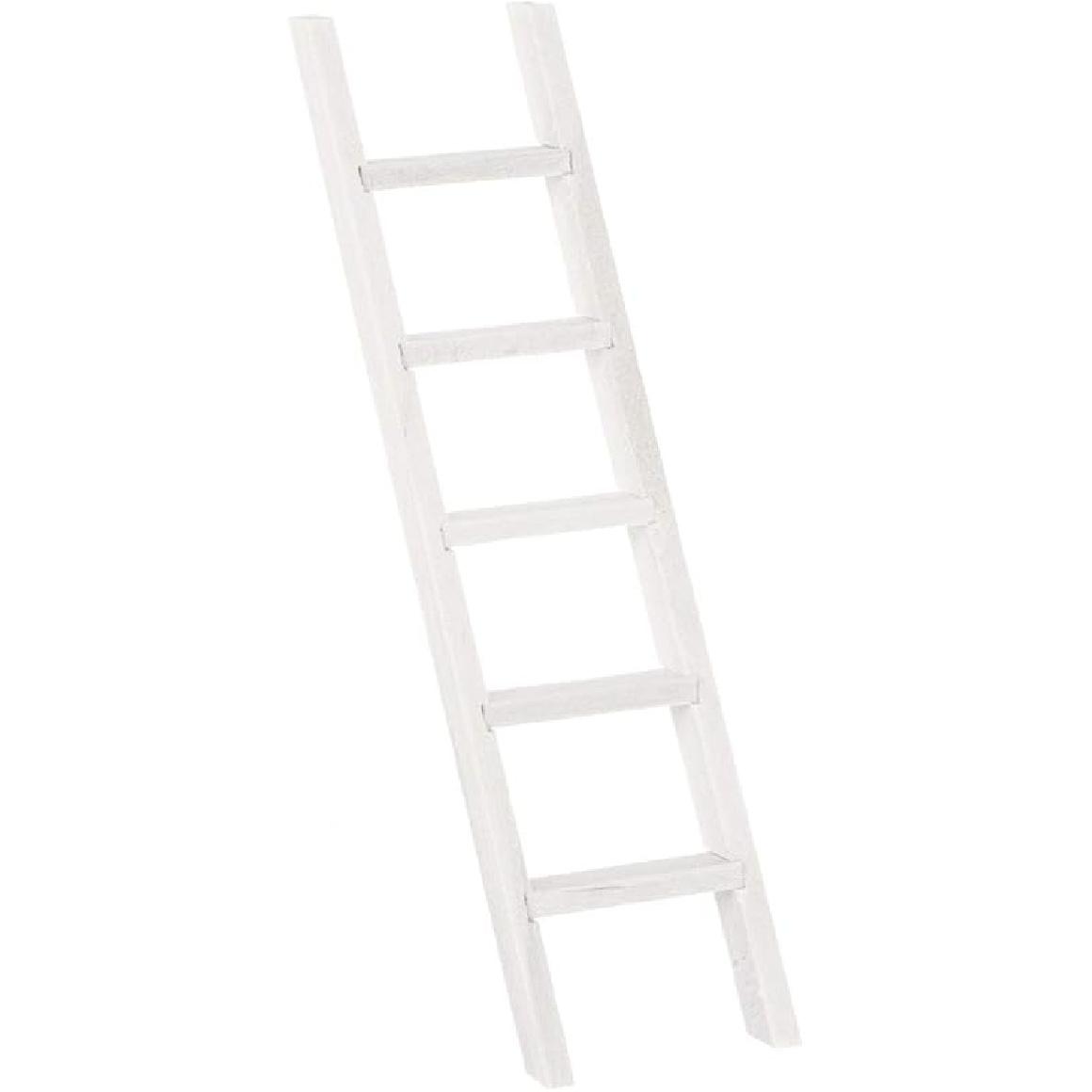 Milisten 1:12 Миниатюрная лестница Мини Деревянная Лестница для Кукольного Домика Мебель Модель Лестницы DIY Мебель для Кукольного Домика для Аксессуаров для Кукольного Домика Size 1 белый