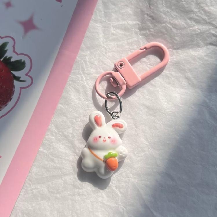 Miniature Rabbit Ornament Delicate Rabbit Keyring Pendant Cute Bag Decorations